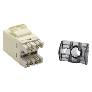 Keystone Jack Utp Cat6 180 D Ivory 1375055-1 ,10'lu Paket