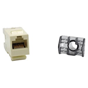 Keystone Jack Utp Cat6 180 D Ivory 1375055-1 ,10'lu Paket