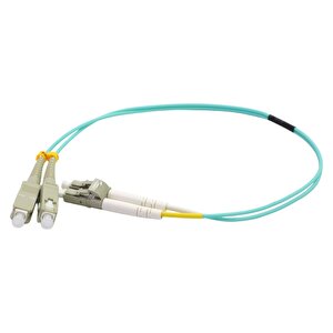 Fi̇ber Patch Cord Sc-lc Mm Duplex 50/125 Om3 0.30 Mt