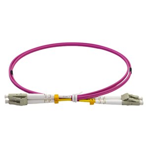 Fi̇ber Patch Cord Lc-lc Mm Duplex 50/125 Om4 1 Mt
