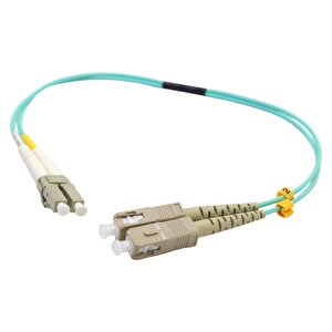 Fi̇ber Patch Cord Sc-lc Mm Duplex 50/125 Om3 0.25 Mt