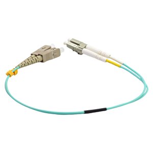 Fi̇ber Patch Cord Sc-lc Mm Duplex 50/125 Om3 0.25 Mt