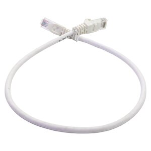 0,50 Mt Cat6 Utp Lszh Patch Cord White