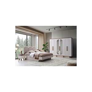 Ücretsiz Montaj-%100 Mdf-aytaşı-bohem Libre 6 Kapaklı-aynalı Gardırop