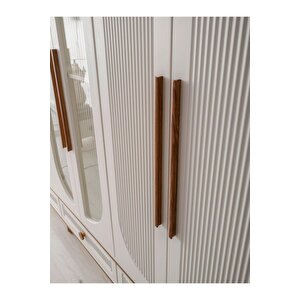 Ücretsiz Montaj-%100 Mdf-aytaşı-bohem Zerda 6 Kapaklı Aynalı Gardırop