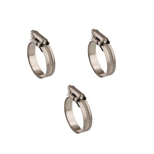3 Adet W4 Hortum Kelepçesi 12-22 Mm 304 Klt. Paslanmaz