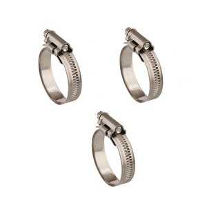 3 Adet W4 Hortum Kelepçesi 16-27 Mm 304 Klt.paslanmaz