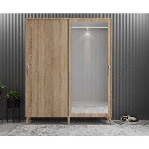 İmaj Sürgülü Portmanto Vestiyer Meşe 140cm Montaj Dahil