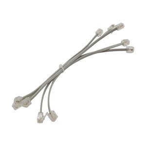 Telefon Ara Kablosu Rj11 0.2 Mt ,5'li Paket