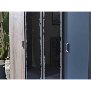 Dolap Urlu Deni̇m 90415 Model Gardrop Yüksek Ayak 4kapı Kalite Malzeme El Yapim