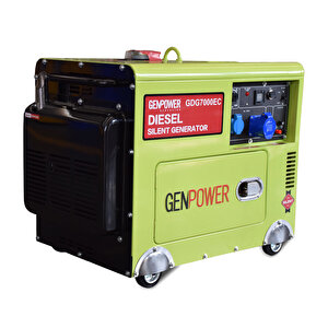 Gdg 7000 Ec Model 7 Kva Dizel Ses İzolasyon Kabinli,tekerlekli, Monofaze ( 220 Volt) Portatif Jeneratör