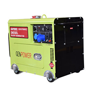 Gdg 7000 Ec  Oto Model 7 Kva Dizel Ses İzolasyon Kabinli,tekerlekli, Transfer Panolu,otomatik Monofaze ( 220 Volt) Portatif Jeneratör