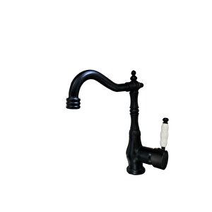Siyah Rustik Lüks Lavabo Bataryası