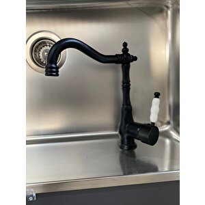 Siyah Rustik Lüks Lavabo Bataryası