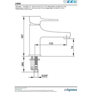 Eca Caro Lavabo Bataryası 102108892