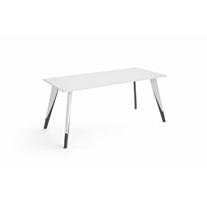Royal Toplantı Masası - Beyaz-antrasit - 200 Cm