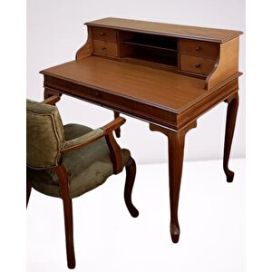 Çalışma Masa Klasik-berjer 18205 St Ceviz Babyface Kumaş Aslan Ayak Eskitme Kulp