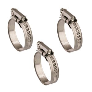 3 Adet W4 Hortum Kelepçesi 25-40 Mm 304 Klt. Paslanmaz