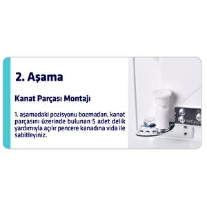 Arwin Sağ Açılım Pencere Için Kademeli Havalandırma Mekanizması
