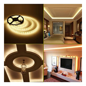 ( Amazon ) 14.4w 3 Çip Şerit Led / 40x40 / İç Mekan- Günışığı - 10 Metre