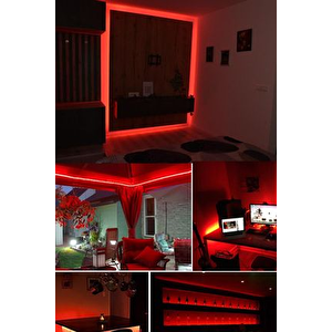 Helios 7-9w İç Mekan Üç Çip Şerit Led / 4040  - Kırmızı Işık  - 10 Metre