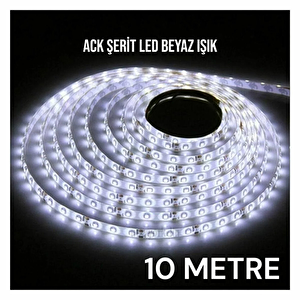 Ack 7w 12v 4040 İç Mekan Şerit Led - Beyaz Işık - 10 Metre