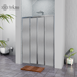 Gümüş Plastik Mika Duşakabin H:180 150cm 150 cm