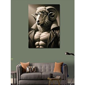 Kanvas Tablo Kaslı Koç 70x100 cm