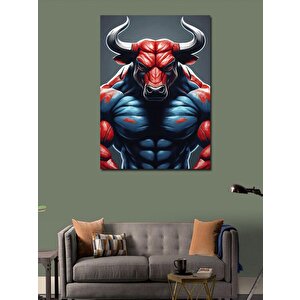 Kanvas Tablo Kaslı Minotaur 100x140 cm