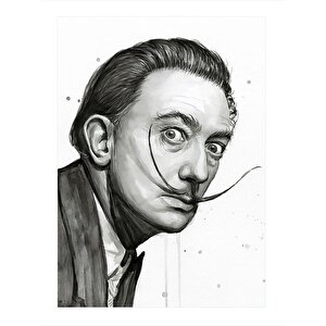 Salvador Dali Model Ahşap Tablo 35cm X50cm 35x50 cm
