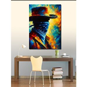 Kanvas Tablo Soyut Şapkalı Figür 70x100 cm