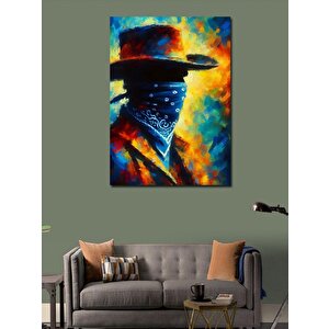 Kanvas Tablo Soyut Şapkalı Figür 70x100 cm