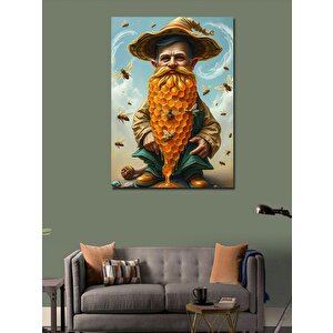 Kanvas Tablo Arıcı Şapkalı Adam 50x70 cm