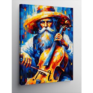Kanvas Tablo Viyolancel Ve Adam 70x100 cm