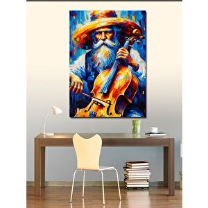Kanvas Tablo Viyolancel Ve Adam 70x100 cm