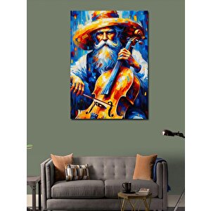 Kanvas Tablo Viyolancel Ve Adam 70x100 cm