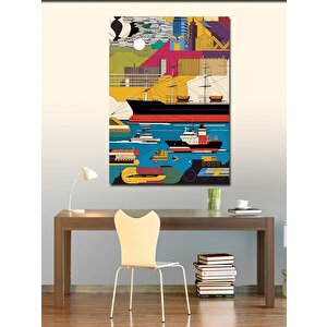 Kanvas Tablo Soyut Sanat Çalışması 100x140 cm