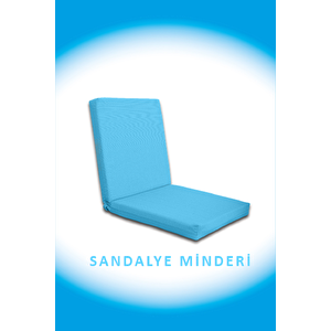 Sandalye Minderi 90cmx45cm Turkuaz