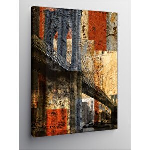 Kanvas Tablo Yağlıboya Köprü 50x70 cm