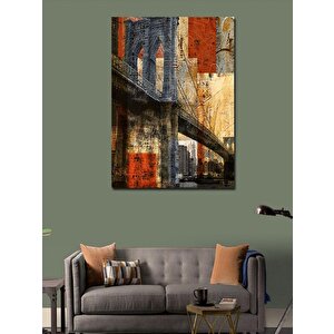 Kanvas Tablo Yağlıboya Köprü 50x70 cm