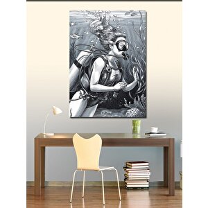 Kanvas Tablo Derin Dalgıç 50x70 cm