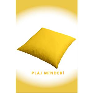 Plaj Ve Yer Minderi 100cmx100cm Sarı