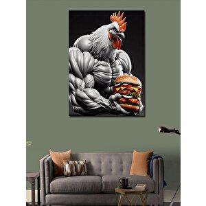 Kanvas Tablo Kaslı Tavuk 50x70 cm