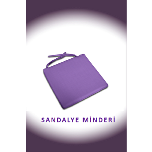 Sandalye Minderi 45cmx45cm Mor