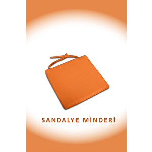 Sandalye Minderi 45cmx45cm Turuncu