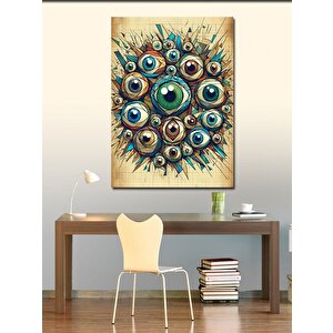 Kanvas Tablo Gözlerden Oluşan Sanat Eseri 50x70 cm