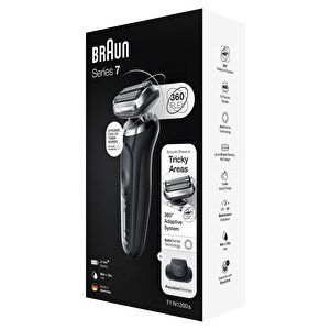 Braun Yeni Seri 7 N1200s Kablosuz Tıraş Makinesi, Autosense, 360° Flex, Easyclick, Islak & Kuru