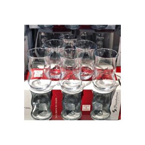 Çifte Belli Çay Bardak - 6 Lı Çay Bardağı