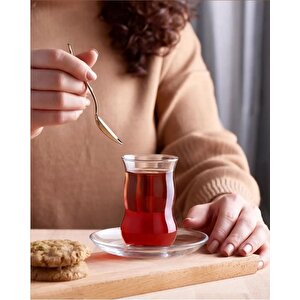 Çifte Belli Çay Bardağı Takımı - 12 Parça Çay Bardağı Seti Takımı