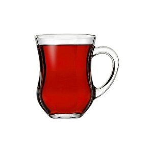 Dem Kulplu Çay Bardak -12 Li Çay Bardağı
